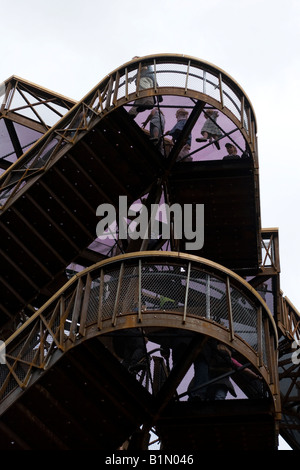 Treppe zum Kew Garden Treetop walkway Stockfoto