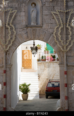 Locorotondo, Apulien, Italien Stockfoto