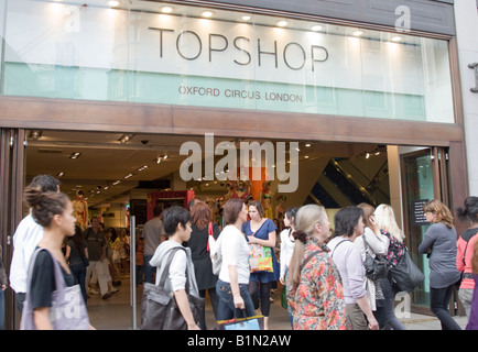 Top Shop-Flagship-Store Oxford Street London Stockfoto