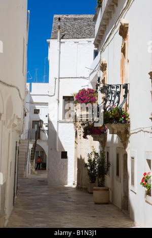 Locorotondo, Apulien, Italien Stockfoto