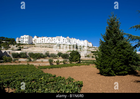 Locorotondo, Apulien, Italien Stockfoto