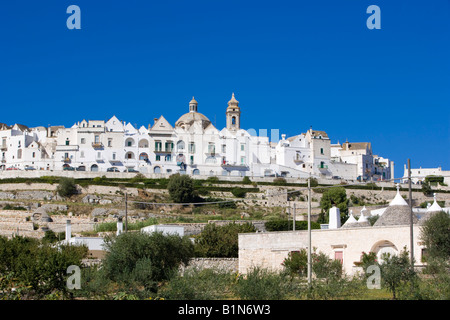 Locorotondo, Apulien, Italien Stockfoto