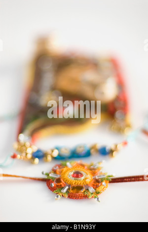 Nahaufnahme von einem rakhi Stockfoto