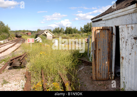 ALTE EISENBAHN-SCHUPPEN IN DER NÄHE VON LYDNEY JUNCTION STATION GLOUCESTERSHIRE UK Stockfoto