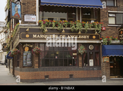 Youngs Marquess of Anglesey Pub Russell Street WC2 Theatreland London England UK Stockfoto