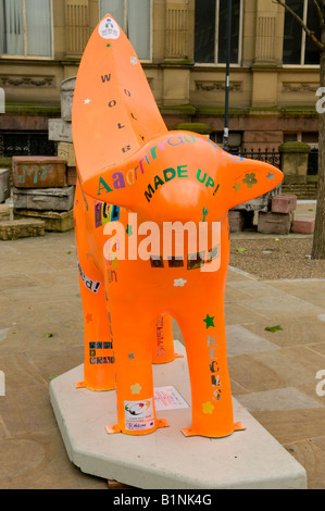 Superlambbanana Super Lamm Banane in Liverpool europäische Hauptstadt der Kultur 2008. Stockfoto