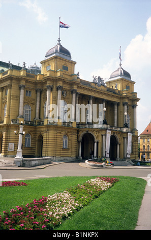 Kroatisches Nationaltheater Zagreb Kroatien Stockfoto