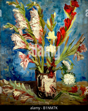 Vincent Van Gogh 1853 1890 Vase mit Lilien und chinesischen Astern 1886 Niederlande Holland Niederlande Stockfoto