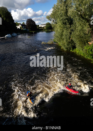 Rudersport River Erne Belturbet Cavan Irland Stockfoto