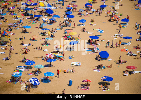 Menschen genießen die Strand Antenne Gumusdere Schwarzmeer Küste von Istanbul Türkei Stockfoto