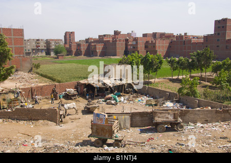 Niedrigem Einkommen Gehäuse im Stadtteil Gizeh, Kairo, Ägypten Stockfoto