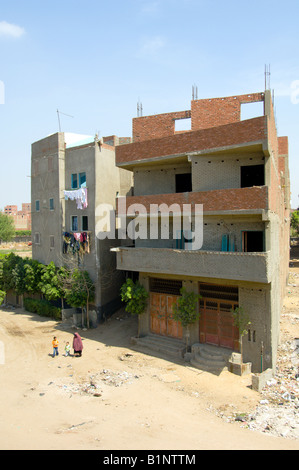 Niedrigem Einkommen Gehäuse in Gizeh-Viertel von Kairo-Ägypten Stockfoto