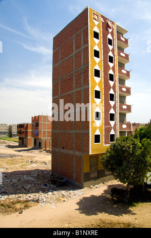 Niedrigem Einkommen Gehäuse in Gizeh-Viertel von Kairo-Ägypten Stockfoto