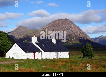 Sommer-Morgen im Blackrock Cottage auf Rannoch Moor Stockfoto