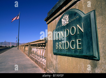 London Bridge, demontiert, verschoben und umgebaut in Lake Havasu, Arizona Stockfoto