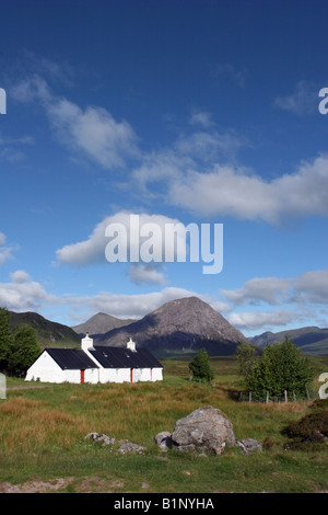 Sommer-Morgen im Blackrock Cottage auf Rannoch Moor Stockfoto