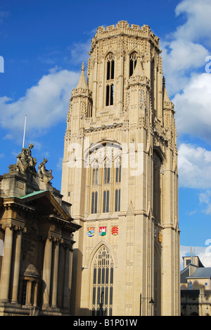 Wills Memorial Building, der University of Bristol, Queens Road, Bristol, England, United Kingdom Stockfoto