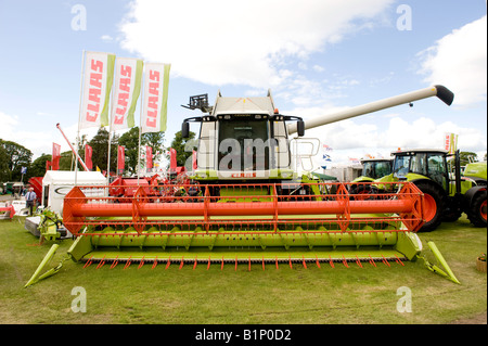 CLAAS Mähdrescher auf dem Display auf Agrarmesse Edinburgh Stockfoto