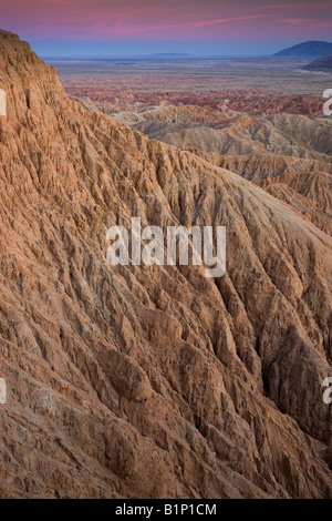 Die Badlands von Schrift s Punkt Anza Borrego Desert State Park California Stockfoto