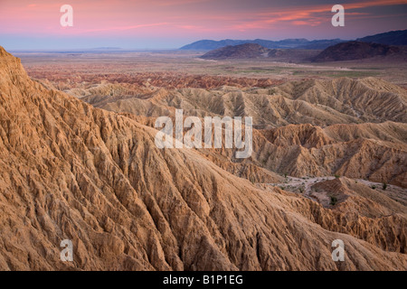 Die Badlands von Schrift s Punkt Anza Borrego Desert State Park California Stockfoto