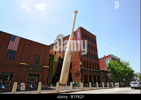 Louisville Slugger Baseball-Fabrik und Hillerich Bradsby Museum in Louisville Kentucky KY Stockfoto