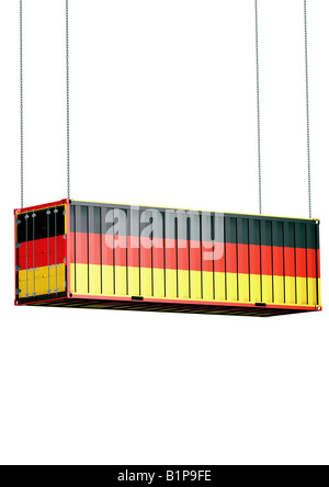 International Container für Frachtcomputer generiert Container Für Schiffsfracht Stockfoto