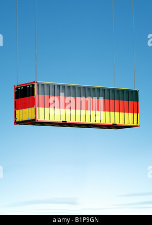 International Container für Frachtcomputer generiert Container Für Schiffsfracht Stockfoto