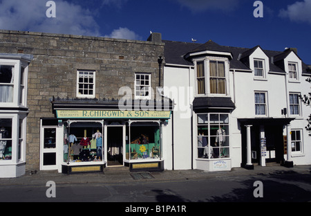 Geschäft in Hugh Town St Marys Isles of Scilly Cornwall UK Stockfoto