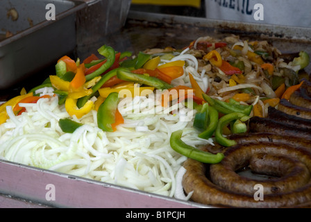 Essen auf dem Grill auf Florida festival Stockfoto