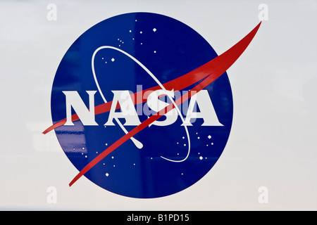 NASA-Siegel und Logo Zeichen Stockfoto