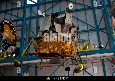 Lunar Lander Display am Saturn-Apollo-Center der John F Kennedy Space Center Cape Canaveral Florida Stockfoto