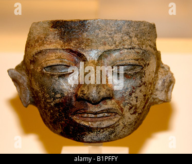 Maskieren von Teotihuacan 150 v. Chr. 750 AD Olmeken Native American Indian Mexico Mexican Museum Stockfoto