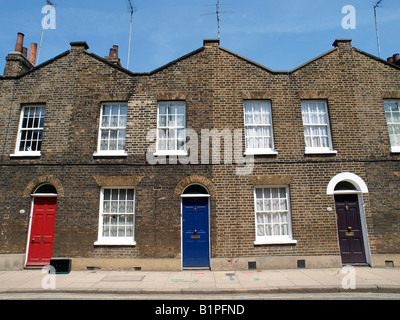 Viktorianische Klasse 2 aufgeführten Reihenhäuser Roupell Street Waterloo Lambeth London Stockfoto