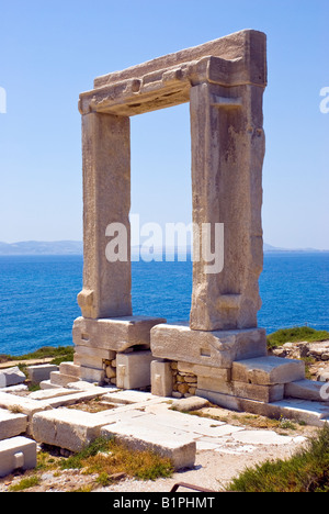 Der Tempel von Appollo, Naxos Kykladen Griechenland. Stockfoto