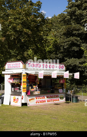 Ein Burger-van auf einer Messe Stockfoto