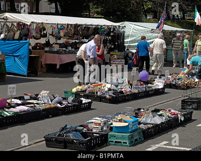 Open-air-MARKT IN SHERINGHAM, North Norfolk. Stockfoto