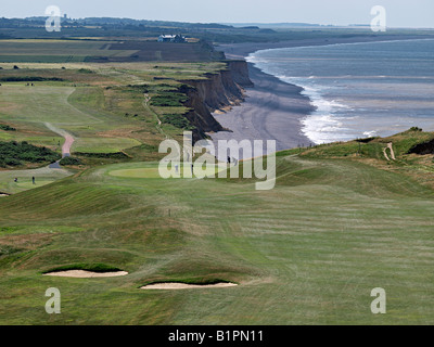 Erhöhte Ansicht Fron t-stück, sheringham Golf Course, North Norfolk England England Stockfoto