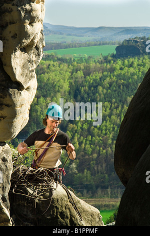 Hirschgrund Elbsandsteingebirge-Deutschland Stockfoto