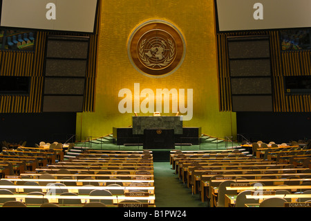 General Assembly Hall, Vereinte Nationen, New York, USA Stockfoto
