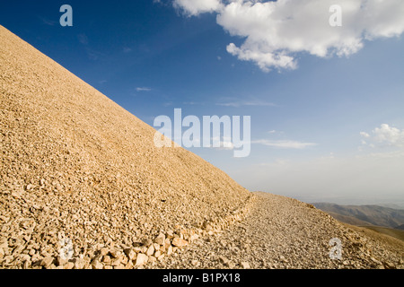 Grabhügel auf dem Gipfel des Mount Nemrut (Nemrut Dag) Nemrut Nationalpark Ost-Anatolien Türkei Stockfoto