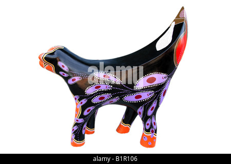 Schneiden Sie das Bild eines 120 Superlambanana Skulpturen platziert in und um Liverpool zur Feier des Kulturhauptstadt-Jahres Stockfoto