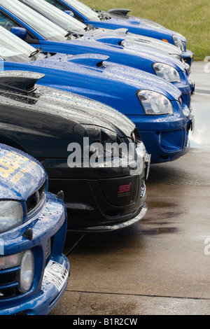 Subaru Impreza lineup Stockfoto