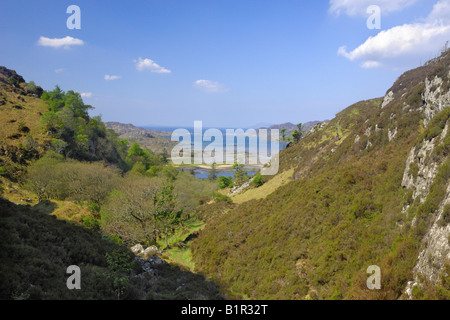 Blick auf Loch Moidart, Ardnamurchan Penisular, Highlands, Schottland Stockfoto