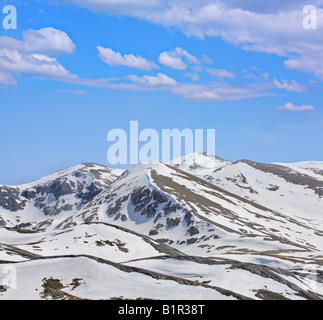 Schneebedeckte Berge Stockfoto