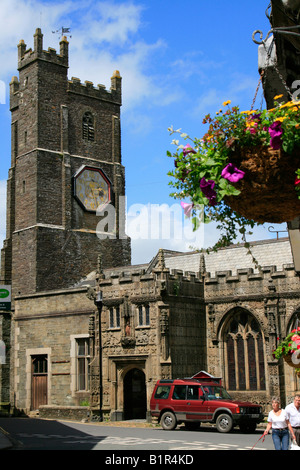 Launceston Stadtzentrum Hautpstraße Cornwall Westengland England uk gb Stockfoto