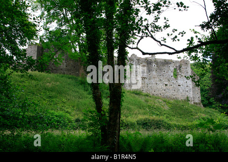 Okehampton Burgruine Devon England uk gb Stockfoto