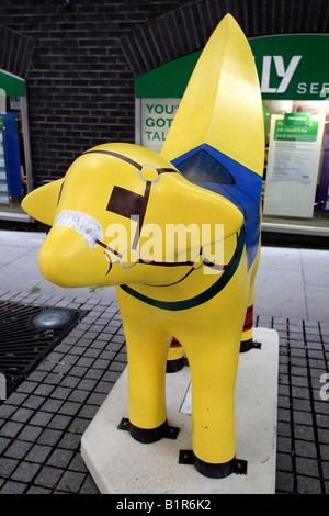 Einer der 120 Superlambanana Skulpturen in Liverpool, der Kulturhauptstadt Europas zu feiern Stockfoto