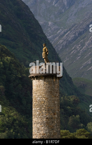 Die unbekannten Highlander. Glenfinnan Monument, Lochaber, Schottland Stockfoto