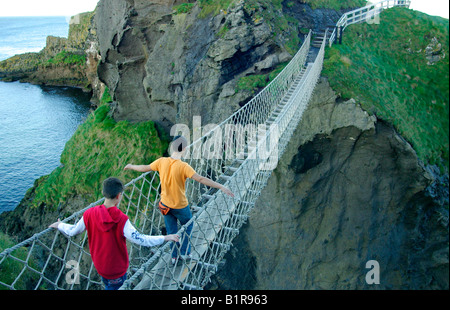 Carrick-a-Rede Rope Bridge Stockfoto