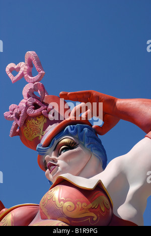 Las Fallas Fiesta, Hogueras de San Juan, Javea / Xabia, Provinz Alicante, Comunidad Valenciana, Spanien Stockfoto